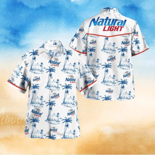 Tropical Natural Light Button Hawaiian Shirt