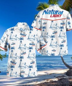 Tropical Natural Light Button Hawaiian Shirt