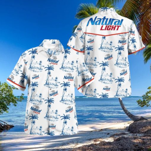 Tropical Natural Light Button Hawaiian Shirt