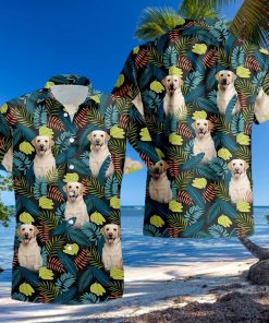 Tropical Palm Leaves And Bananas Hawaiian Shirt Pet Dog Hawaii Summer Vacation