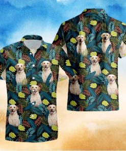 Tropical Palm Leaves And Bananas Hawaiian Shirt Pet Dog Hawaii Summer Vacation