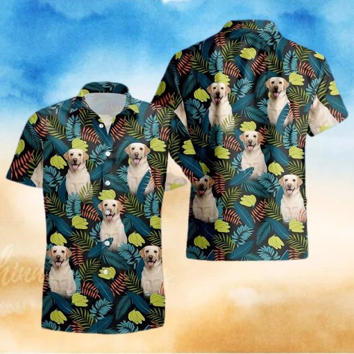 Tropical Palm Leaves And Bananas Hawaiian Shirt Pet Dog Hawaii Summer Vacation