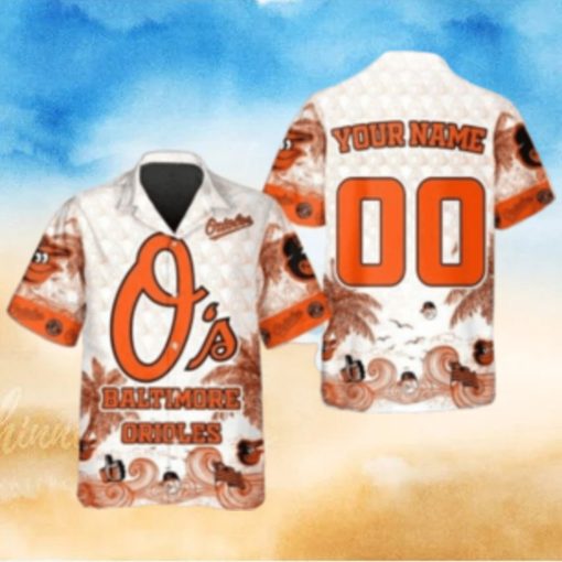 Tropical Palm Tree Orioles Hawaiian Shirt – Bring The Beach To Baltimore