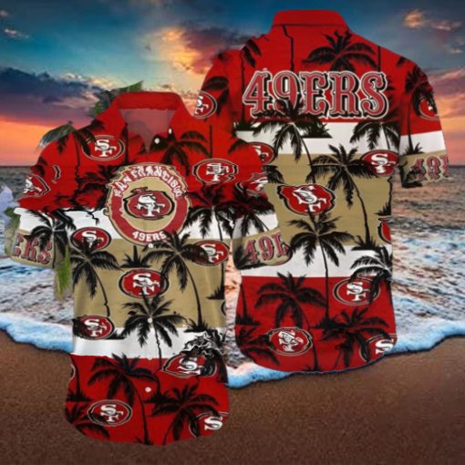 Tropical Palm Tree San Francisco 49ers Hawaiian Shirt Trending Summer Aloha