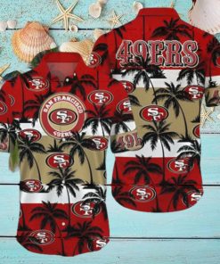 Tropical Palm Tree San Francisco 49ers Hawaiian Shirt Trending Summer Aloha