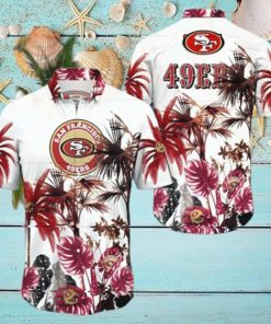 Tropical Palm Tree San Francisco 49ers Hawaiian Shirt