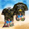 Tar Heels Palm Leaf Texture Hawaiian Shirt