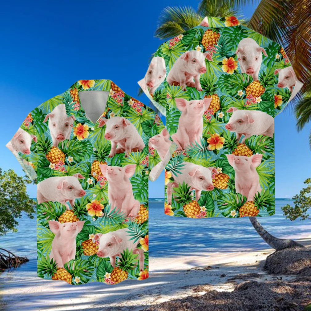 Tropical Pig Hawaiian Shirts For Men Women Pig Lover Aloha Summer Beach Animal Shirt Tropical Pig Hawaiian Shirts For Men Women Pig Lover Aloha Summer Beach Animal Shirt