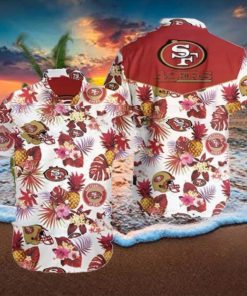 Tropical Plant San Francisco 49ers Hawaiian Shirt Summer Button Up