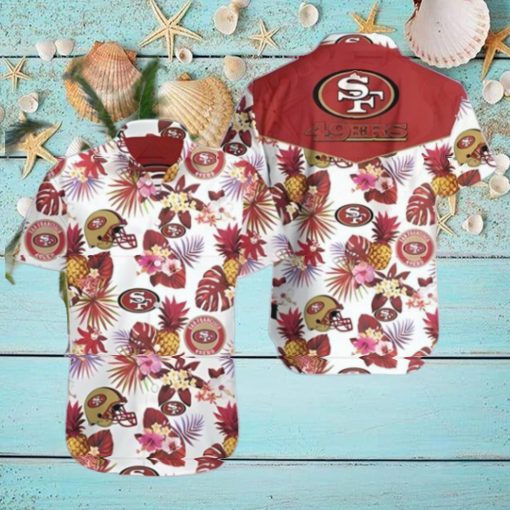 Tropical Plant San Francisco 49ers Hawaiian Shirt Summer Button Up