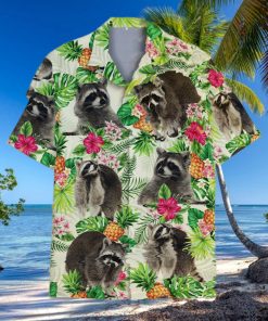 Tropical Racoon 3D 3D Hawaiian Shirt Tropical Aloha For Men And Women Gift Design 8
