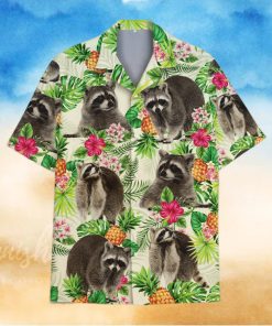 Tropical Racoon 3D 3D Hawaiian Shirt Tropical Aloha For Men And Women Gift Design 8