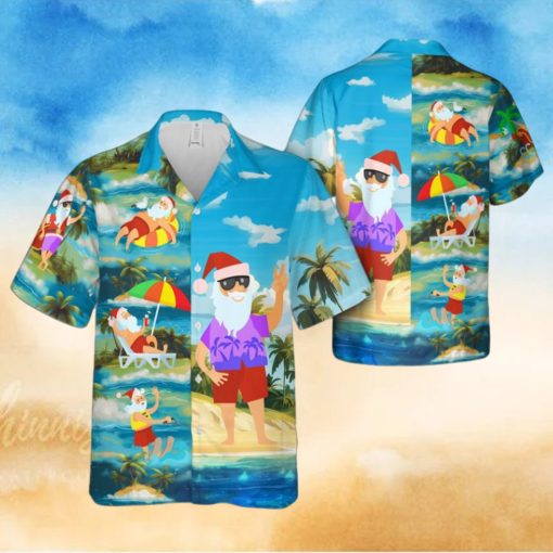 Tropical Santa Hawaiian Shirt