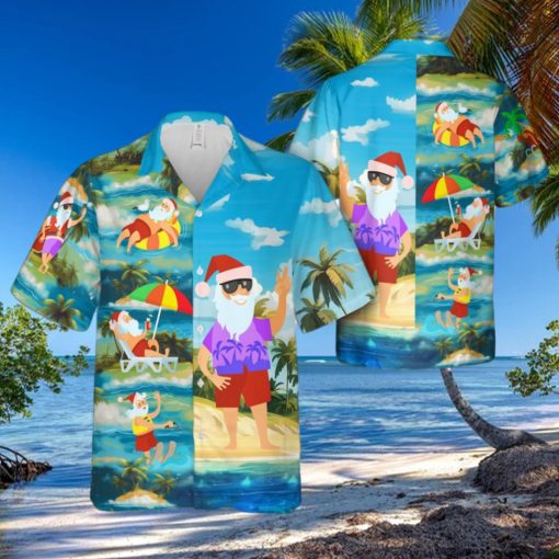 Tropical Santa Hawaiian Shirt