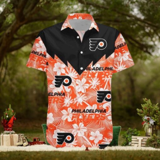 Tropical Seamless Design Philadelphia Flyers Hawaiian NHL Shirt