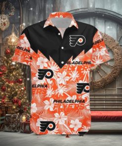 Tropical Seamless Design Philadelphia Flyers Hawaiian NHL Shirt