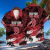 Tropical Sunset And Palm Boston Red Sox Hawaiian Shirt