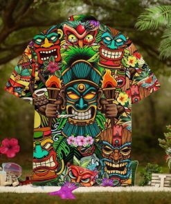 Tropical Tiki Head Hawaiian Shirt, Gift For Men And Women