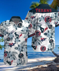 Tropical Touchdown – Floral Houston Texans Hawaiian Leisure Shirt