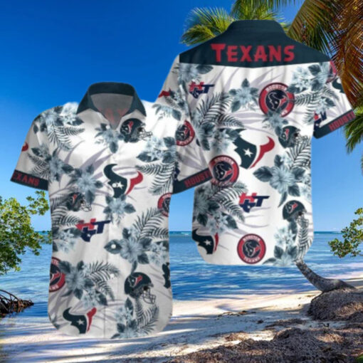 Tropical Touchdown – Floral Houston Texans Hawaiian Leisure Shirt