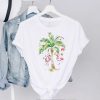 Tropical and flamingo Christmas t hoodie, sweater, longsleeve, shirt v-neck, t-shirt