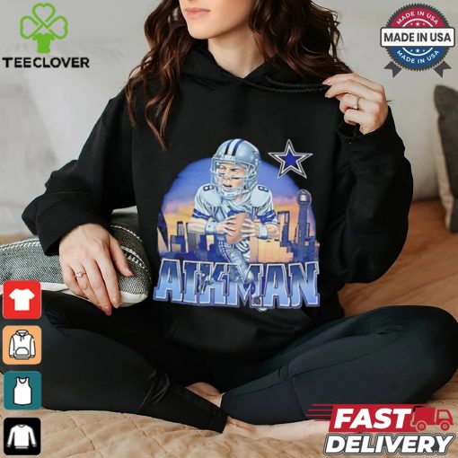 Troy Aikman Dallas Cowboys Caricature Vintage Shirt