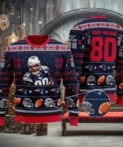 Troy Brown new england patriots NFL Ugly 3D Sweater For Christmas