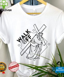 Troy P Silva Jesus walk off baseball art shirt