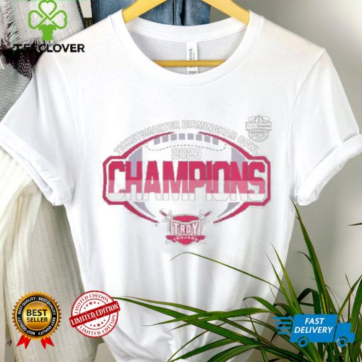 Troy Trojans 2023 Birmingham Bowl Champs Tee Shirt
