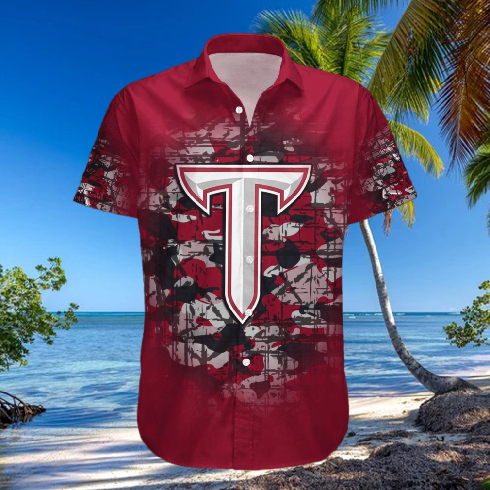 Troy Trojans Hawaiian Shirt Camouflage Vintage NCAA Gift For Fans Troy Trojans Hawaiian Shirt Camouflage Vintage NCAA Gift For Fans