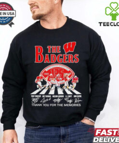 Troy Vincent Joe Thomas Melvin Gordon J J Watt Ron Dayne Wisconsin Badgers 135th Anniversary 1889 2024 Thank You For The Memories T Shirts
