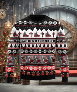 Truck Driving Home Best Gift Ugly Christmas Sweater