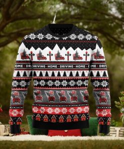 Truck Driving Home Best Gift Ugly Christmas Sweater