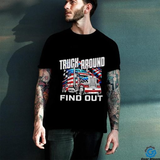 Truck around find out USA flag shirt