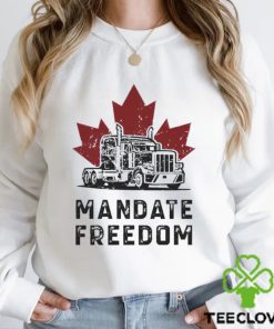 Truck mandate freedom maple leaf shirt