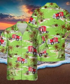 Trucker 3D Printed Green Hawaiian Shirt Gift Ideas For Summer