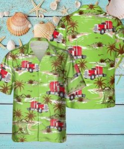Trucker 3D Printed Green Hawaiian Shirt Gift Ideas For Summer