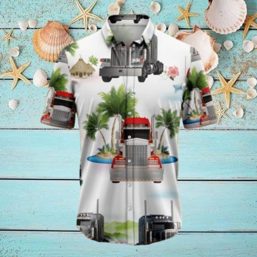 Trucker Lover Tropical Hawaiian Shirt Gift For Men And Women