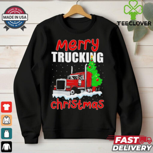 Trucker Merry trucking Christmas shirt