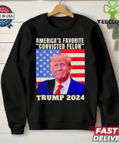 Trump 2024 America’s favorite convicted felon American flag Election 2024 shirt 1 Trump 2024 America’s favorite convicted felon American flag Election 2024 shirt