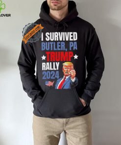 Trump 2024 I Survived Trump Rally Butler Pa Shooting Ear T Shirt
