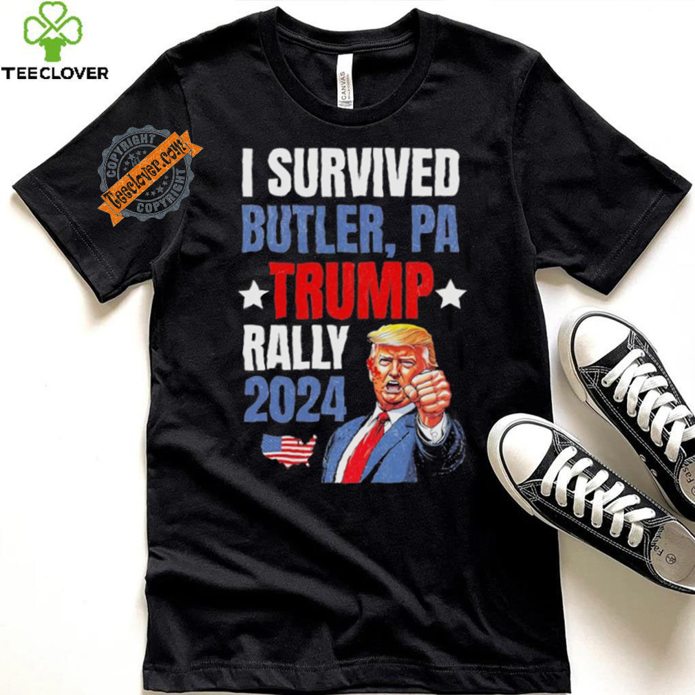 Trump 2024 I Survived Trump Rally Butler Pa Shooting Ear T Shirt Trump 2024 I Survived Trump Rally Butler Pa Shooting Ear T Shirt