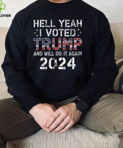 Trump 2024 I Voted Trump Flag Tee MAGA USA Flag Trump 2024 T Shirt