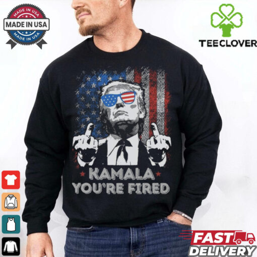 Trump 2024 Shirt, Kamala Youre Fired T Shirt, 47th US President with American Flag Shirt