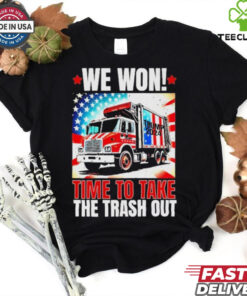 Trump 2024 We Won Wins Victory Inauguration 2025 Garbage Tee Shirt
