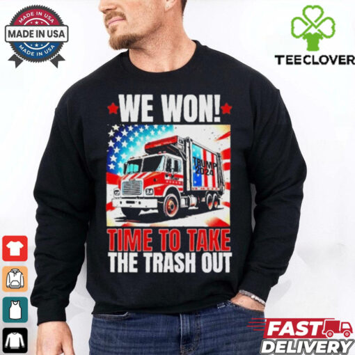 Trump 2024 We Won Wins Victory Inauguration 2025 Garbage Tee Shirt