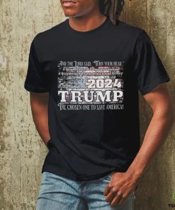 Trump 2024 and the lord said turn your head a Quater Inch of Divine shirt 3 Trump 2024 and the lord said turn your head a Quater Inch of Divine shirt
