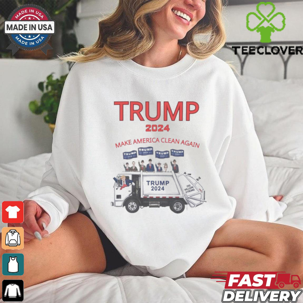 Trump 2024 garbage truck make America clean again shirt Trump 2024 garbage truck make America clean again shirt