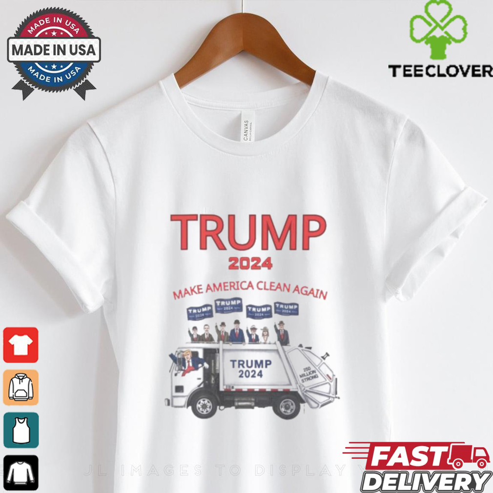 Trump 2024 garbage truck make America clean again shirt Trump 2024 garbage truck make America clean again shirt