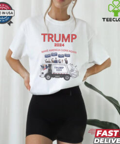 Trump 2024 garbage truck make America clean again shirt 2 Trump 2024 garbage truck make America clean again shirt